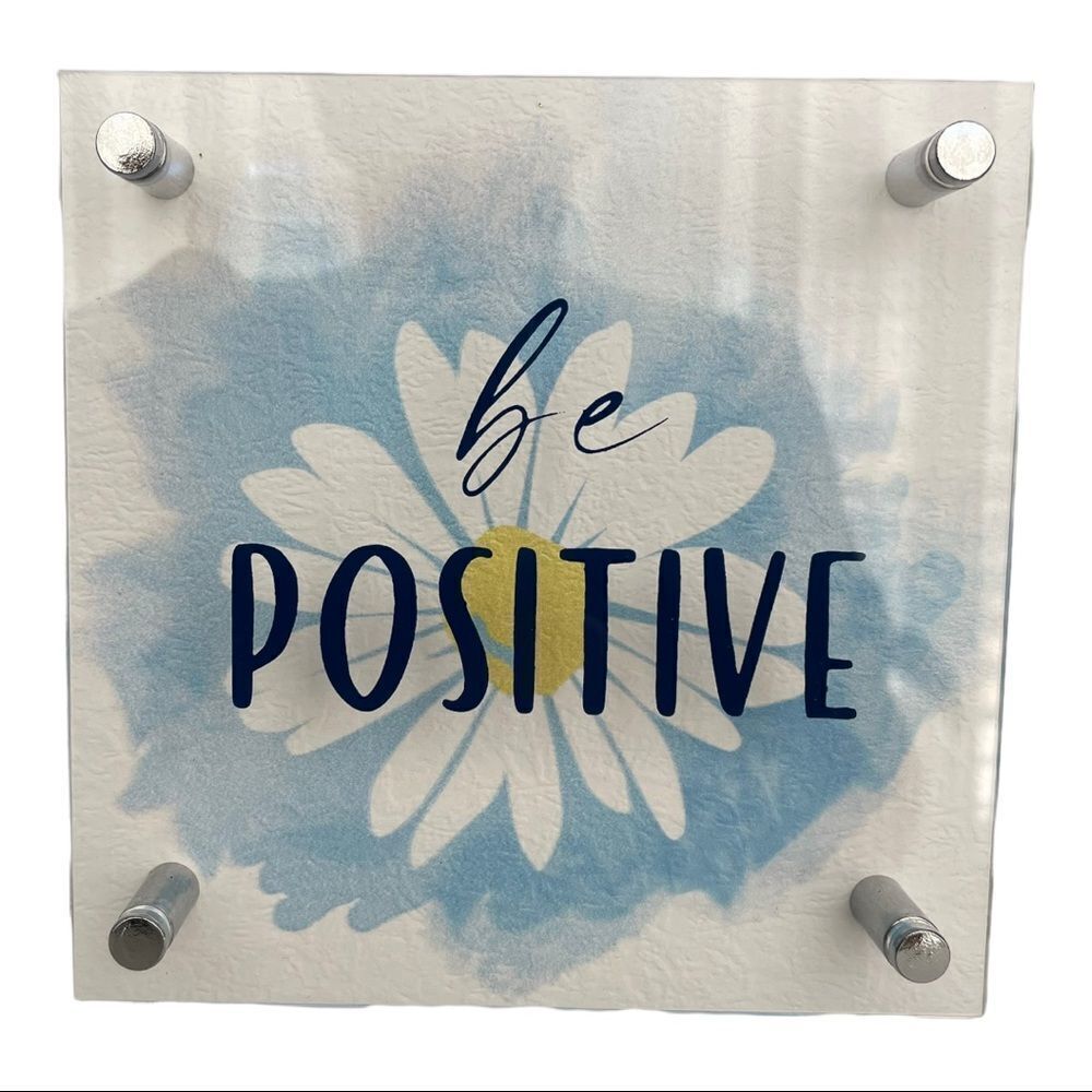 ‎‘BE POSITIVE’ FRAMED WALL ART - Picture 2 of 4